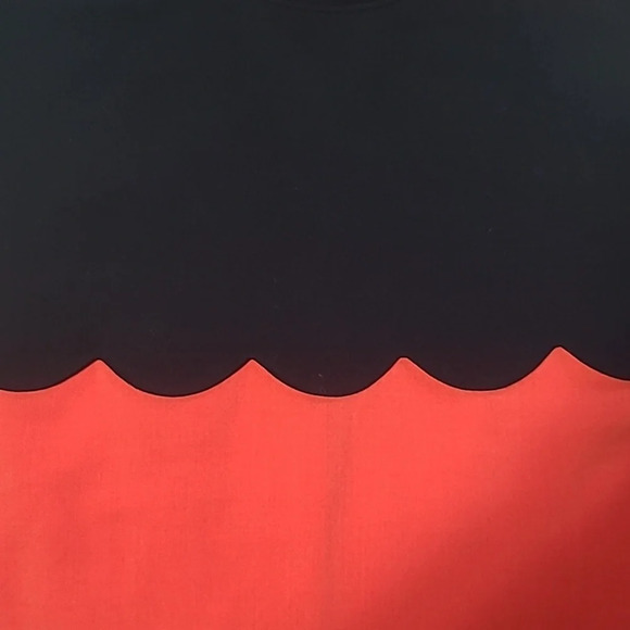 Victoria Beckham x Target Red & Black Mod Shift Dress - Size Sm - Picture 4 of 10